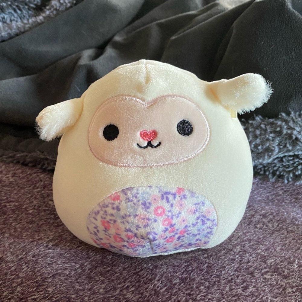 Sophie the lamb squishmallow floral belly